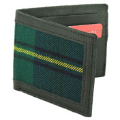 Tartan Wallet, Scottish Leather, Johnston/e Tartan